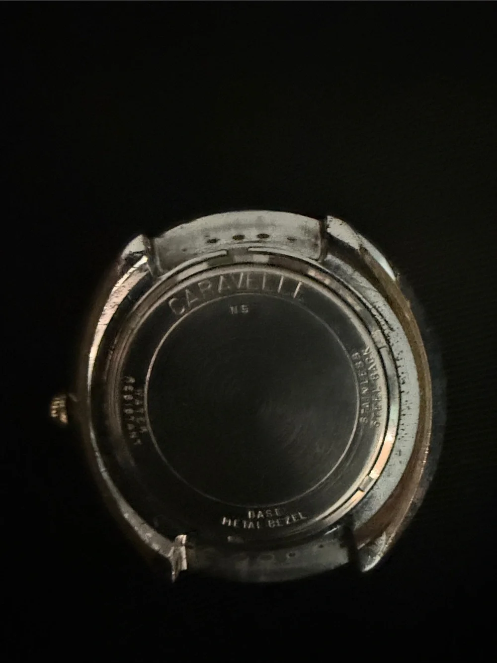 Vintage Caravelle Stainless Steel Mid Century Running Watch
